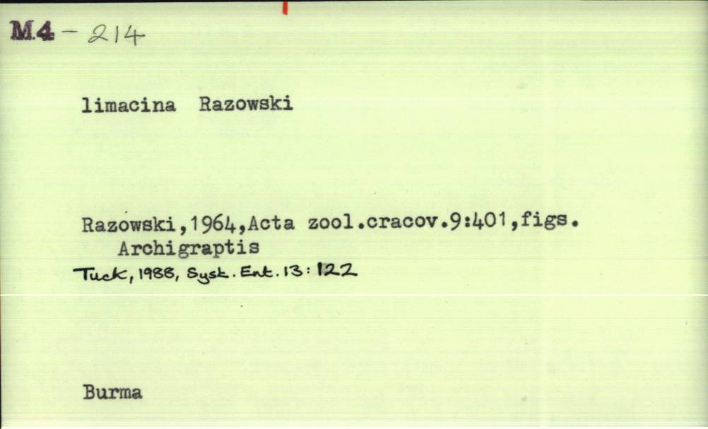 front of card